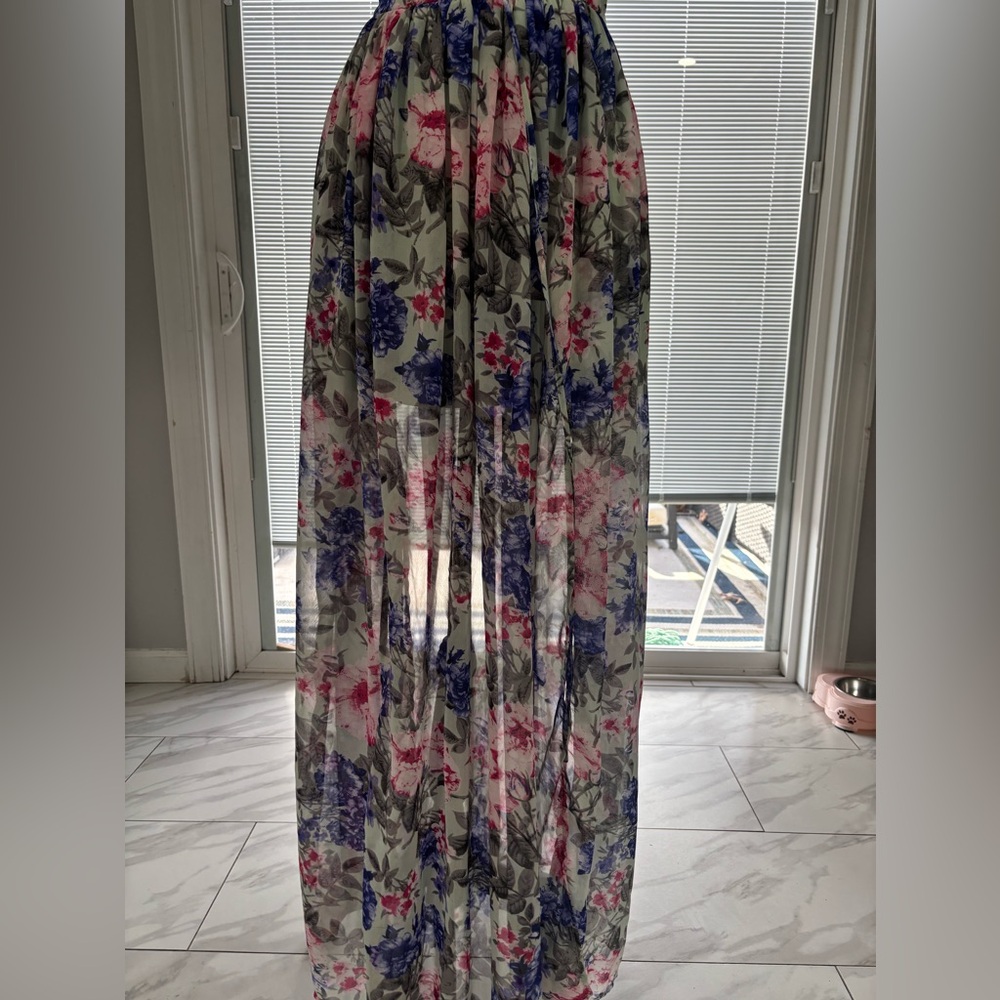 UK2LA /vestido de Flores / Size 2 - Picture 4 of 10